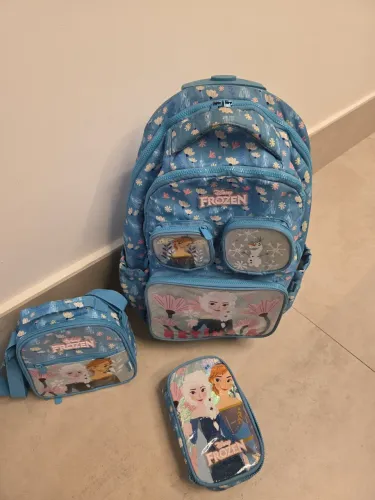 Kit escolar mochila + estojo + lancheira
