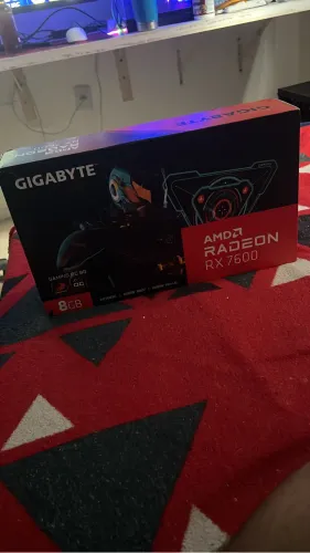 PLACA VÍDEO RX 7600 NOVA!