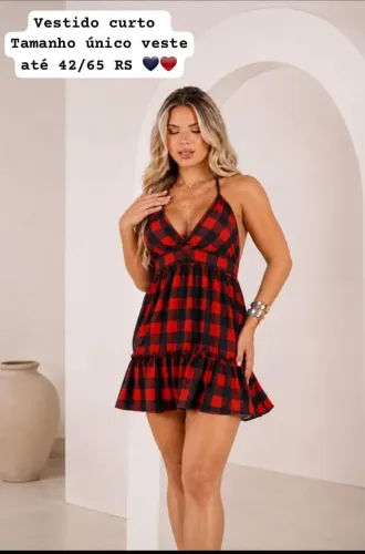 Vestidos quadriculada