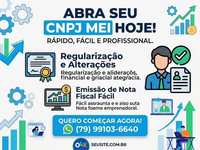 CNPJ MEI: Abertura, Regularização e Dívidas - Preço Promocional!