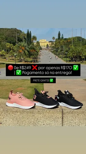 Tenis Rose Esportivo Novo - PAGA NA ENTREGA  de 280,00 por 170,00