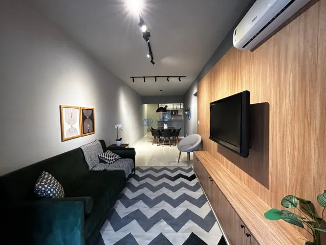 Apartamento Mobiliado a venda em Praia Grande, 2 suítes, 2 vagas e 84,69 m²