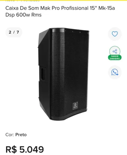 Caixa de som makpro