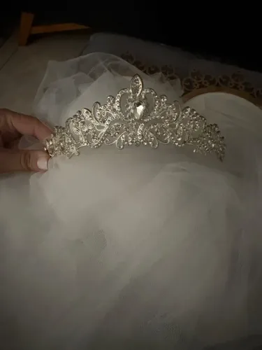 Kit noiva (véu, tiara princesa e plaquinha)