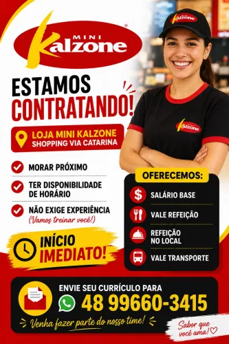 Vaga de emprego Mini kalzone
