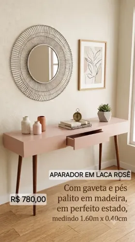 Aparador em laca - 1.60m x 0,40cm