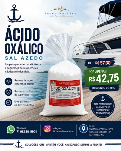 Ácido Oxálico Sal Azedo 1kg