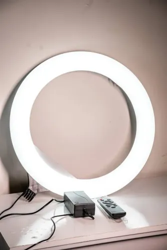 Ring Light YQ-460, Ótimo Estado, Usado Poucas Vezes, Iluminação Profissional