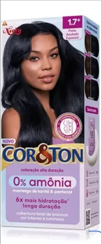 Tinta cor&ton (preto azulado)