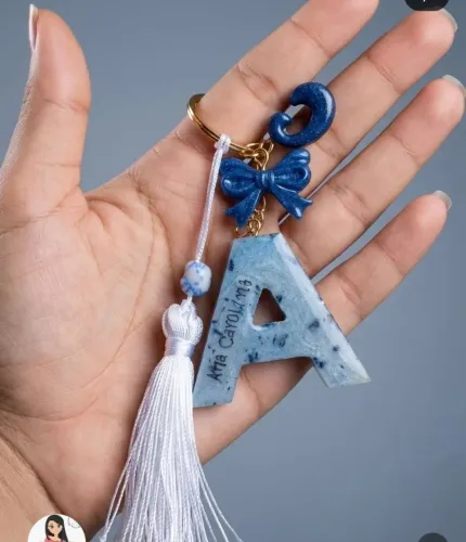 Chaveiro de resina personalizado