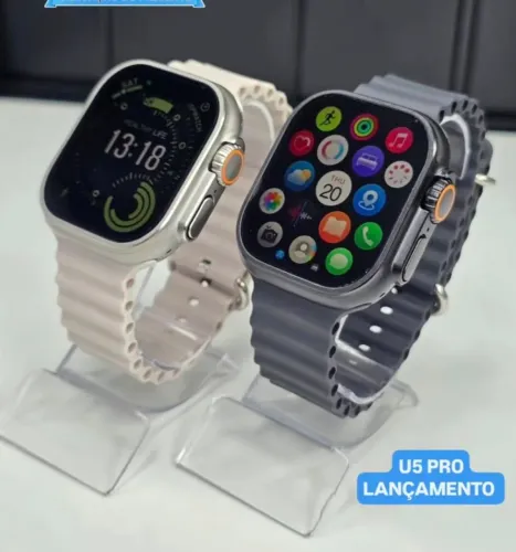 Relógio digital U5 pro com 2 pulseiras