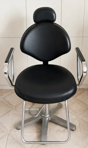 Cadeira Profissional para Salão Reclinável com Base Hidráulica