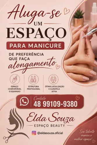 Alugo um espaço para manicure