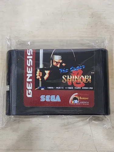 Cartucho Original de Mega Drive The Super Shinobi