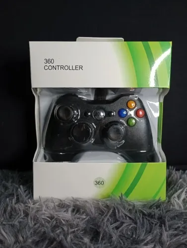 Controle XBox 360 e Pc, cabo USB de 2.5 metros. Novo na caixa. X box 360