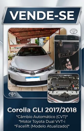 Toyota Corolla GLI Upper 1.8 Flex 16V Aut. 2018