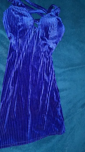 Vestido de festa azul
