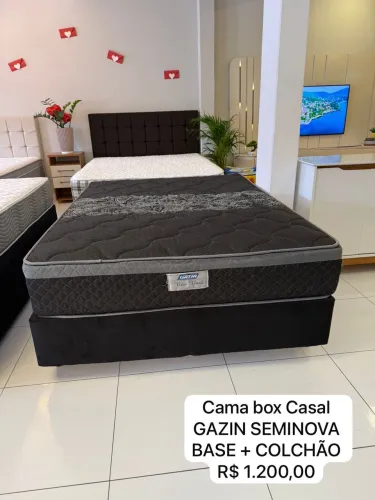 Cama box CASAL GAZIN NEW YORK SEMINOVA TOP - ENTREGAMOS