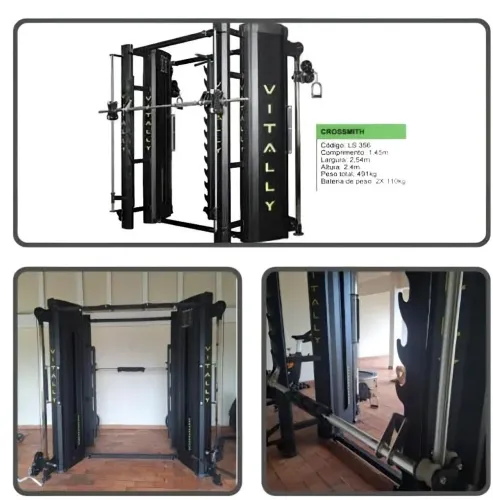 Aparelho de musculação marca Vitally.