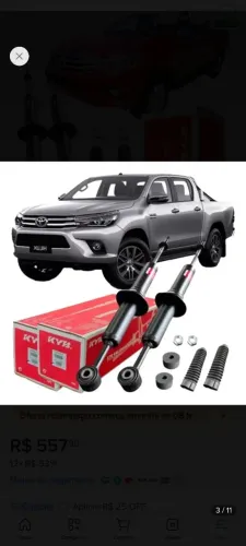 Amortecedor dianteiro original KYB pra hilux e sw4