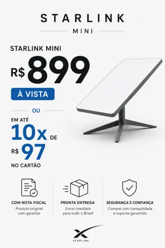 Starlink Mini Lacrada com NF