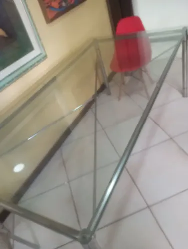 Mesa de vidro luxo comprado na lar shopping 