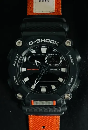 Relógio Casio G-Shock Preto Pulseira Laranja