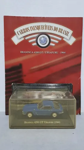 MOBILE TOY MT Brasinca 4200 GT Uirapuru 1964 Carros Inesquecíveis do Brasil Novo Lacrado