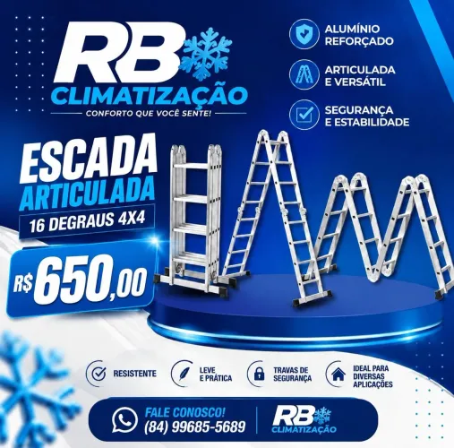 ESCADA ARTICULADA 16 DEGRAUS