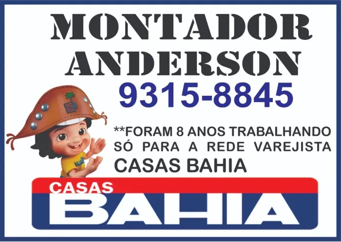 MONTADOR DE MÓVEIS NA SAMAMBAIA