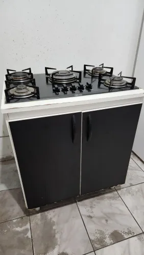 Fogão coocktop 5 bocas com balcão 