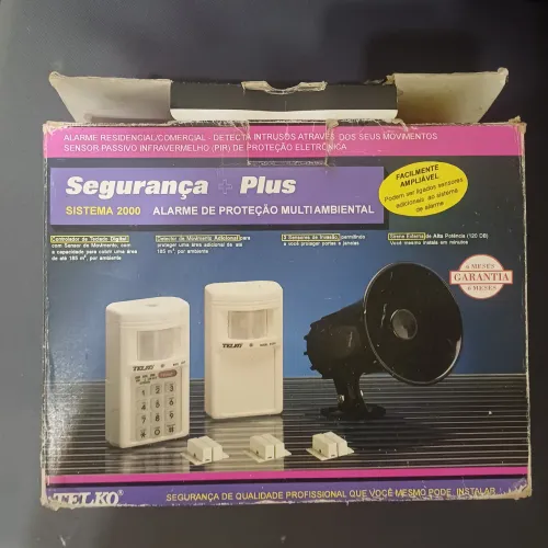 Sistema de segurança e alarme.