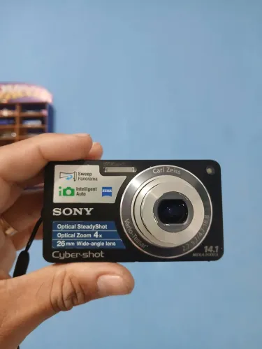 Câmera digital Sony 14.1 mp w350 cyber-shot