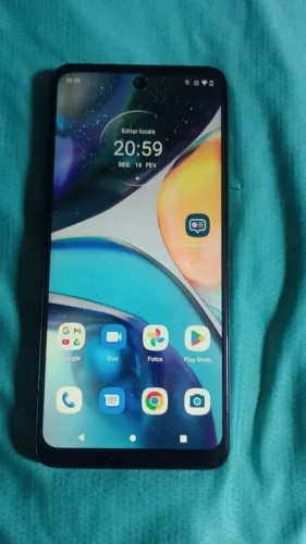 Vendo celular Motorola G22, 128 GB de memória funcionando perfeitamente 