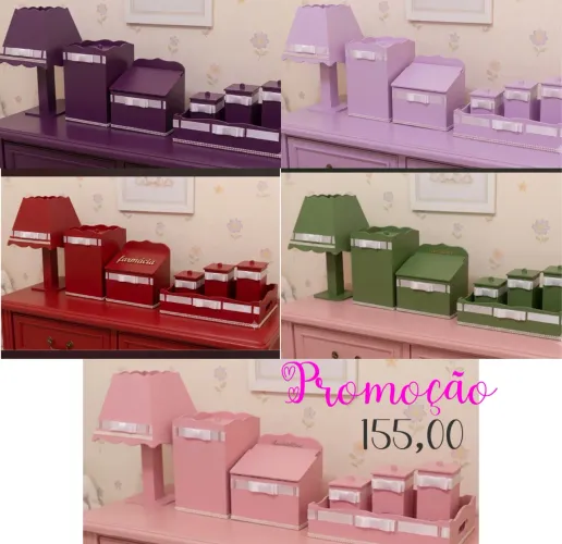 Kit para bebê em mdf