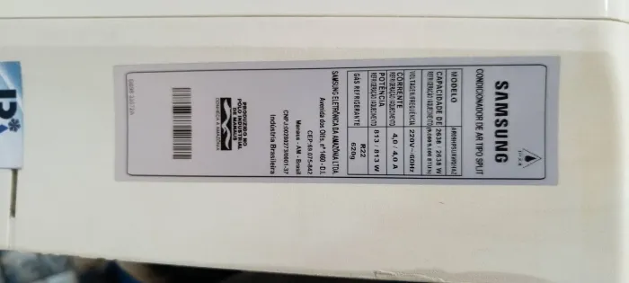Ar condicionado Samsung Vírus Doctor 9.000Btus