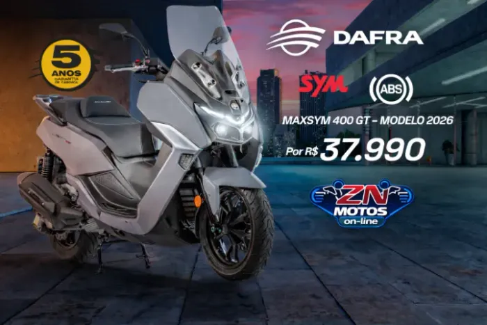 DAFRA MAXSYM GT 400 2026 | 12 X SEM JUROS NO CARTÃO DE CRÉDITO | 5 ANOS DE GARANTIA 