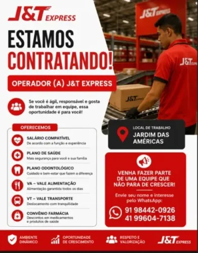 Vaga para operador logístico