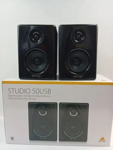 MONITOR DE REFERÊNCIA MARCA : BEHRINGER MOD : STUDIO 50 USB PAR ATIVO E PASSIVO .