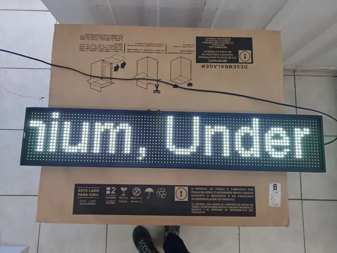 Painel LED Letreiro Comércio Vitrine