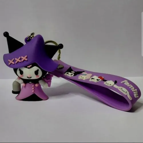 Chaveiro emborrachado da Kuromi 