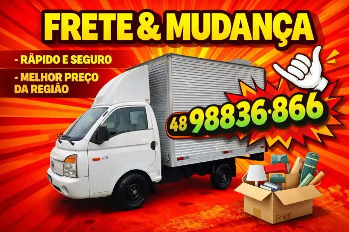 Fretes pequenos e mudanças, orçamentos sem compromisso, melhor preço da regiao
