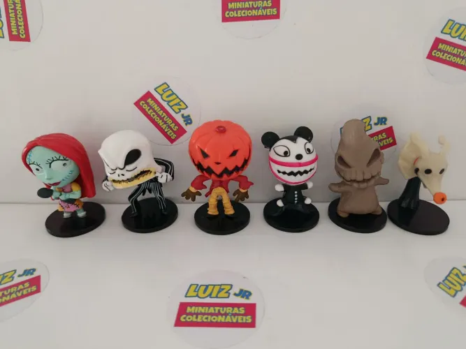 Miniaturas colecionáveis - Estranho mundo de Jack - 6 unidades