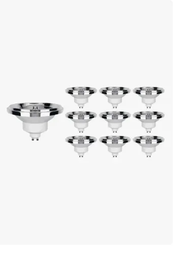 10 Lâmpadas Led Astraled Ar111 24° 12w Gu10 Bivolt 3000k