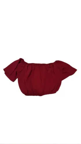 Cropped vermelho ciganinha