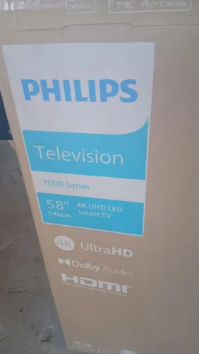 Tv Philips 58' nova com nota