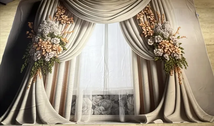 fundo fotográfico dia das mães tecido flores