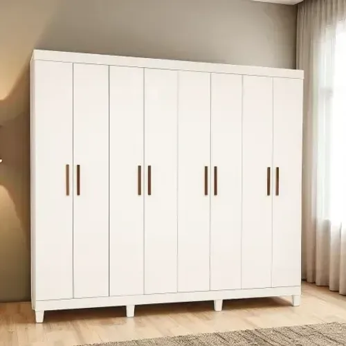 Guarda Roupa Rubi Cinamomo/Branco