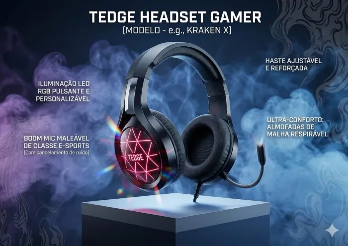Headset P2 RGB Tedge