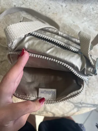 Bolsa Kipling ORIGINAL transversal bege/champagne